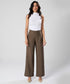 Flared Leg Formal Dark Khaki Pant