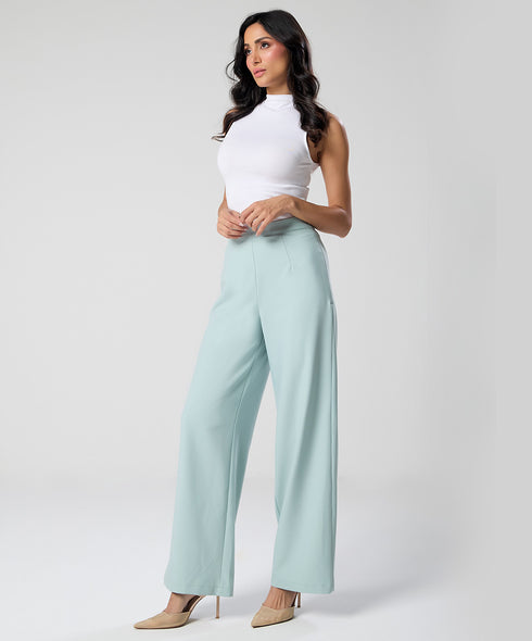 Flared Leg Light Green Pant