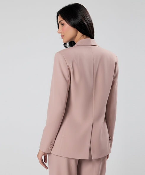 Oversized Dull Pink Colour Blazer