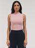 Rib Skinny Top - Salmon Pink