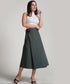 Wrap Cotton Skirt - Green