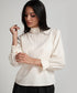 Neck And Sleeve Detailed Cotton Top