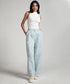 Flared Comfy Side Pocket Blue Pant