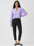 Long Sleeve VNeck Lavender Top