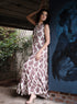 Sleeveless Collared Belted Maxi Dress