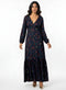 Deep V Neck Printed Short Dress