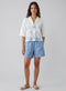 Lapel Collar Block Print Shirt