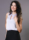 Twisted Neck Sleeveless Lavender Top
