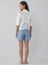 Lapel Collar Block Print Shirt
