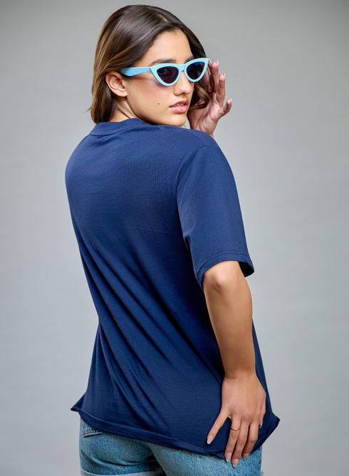 Blue Oversized T-shirt