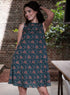 Printed Sleeveless Cotton Midi Dress