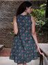 Printed Sleeveless Cotton Midi Dress
