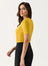 Curve Vneck Mustard Top