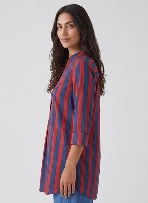 Three Quarter Sleeve Block-Printed Kurtha Top