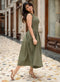 Low Waist Sleeveless Cotton Dress