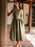 Low Waist Sleeveless Cotton Dress