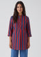 Three Quarter Sleeve Block-Printed Kurtha Top