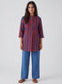 Three Quarter Sleeve Block-Printed Kurtha Top