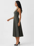 Deep Round Neck Ballerina Style Dress