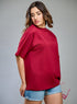 Maroon Oversized T-shirt