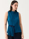 Sleeveless D-Ring Belt Teal-Blue Top