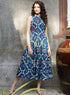 Sleeveless Three Tiered Blue Dress
