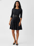 Scoop Neck Gingham Skater Dress
