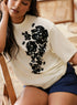 Floral Printed White T-Shirt