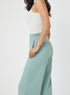 Light-Green Waist Tab Detailed Formal Pant