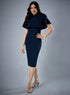 Cape Attached Bodycon Dress