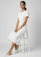 Off White Short Sleeve Bodycon Dress