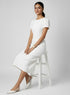 Off White Short Sleeve Bodycon Dress