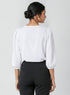 Off White Puff Sleeve Chiffon Top