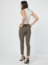 Brown Skinny Low Waist Pant
