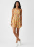 Halter Neck Skater Printed Dress