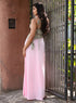 Satin Maxi Skirt - Pink