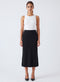 Black Maxi Bodycon Ponte Skirt