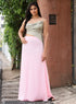Satin Maxi Skirt - Pink