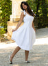 Off White Bow Detail Cotton Dress