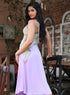 Fishtail Satin Skirt – Lavender