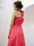 Halter Sweetheart Neck Cotton Red Dress