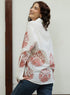 Pink Border Oversized Block Print Shirt