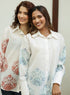 Border Printed Oversized Block Print Shirt