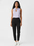Twisted Neck Sleeveless Lavender Top