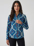 Classic Collared Block Print Shirt