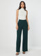 Flared Formal High Waist Green Pant