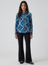 Classic Collared Block Print Shirt
