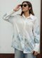 Border Printed Oversized Block Print Shirt