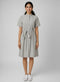 Beige Round Neck Shirt Dress