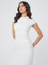 White Shift Dress With Flaps